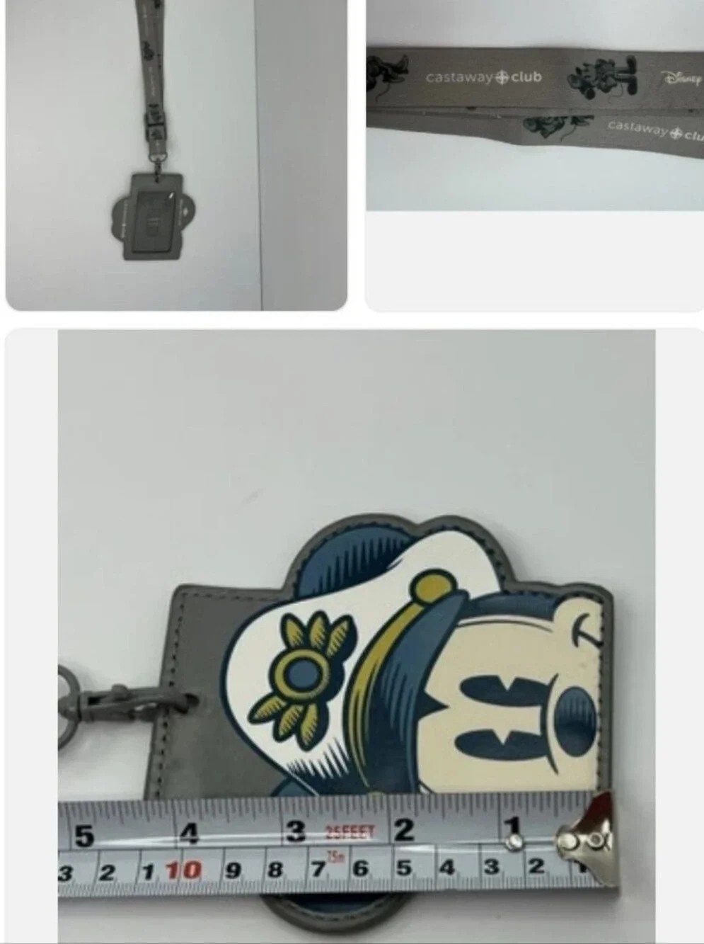 Disney Cruise Line DCL Pearl Castaway Club Tote/Lanyard Set Captain Mickey (2)